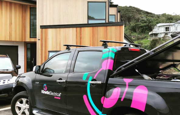 Kinetic Electrical Kapiti Horowhenua vehicle on site