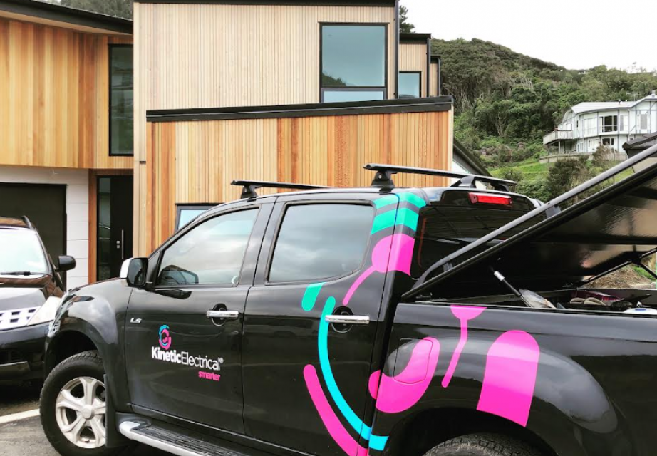 Kinetic Electrical Kapiti Horowhenua vehicle on site