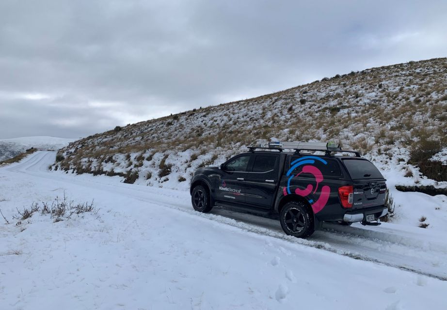 Kinetic Electrical Queenstown Vehicle on Snowy Mountain