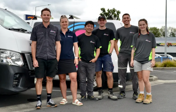 Kinetic Electrical Rodney team