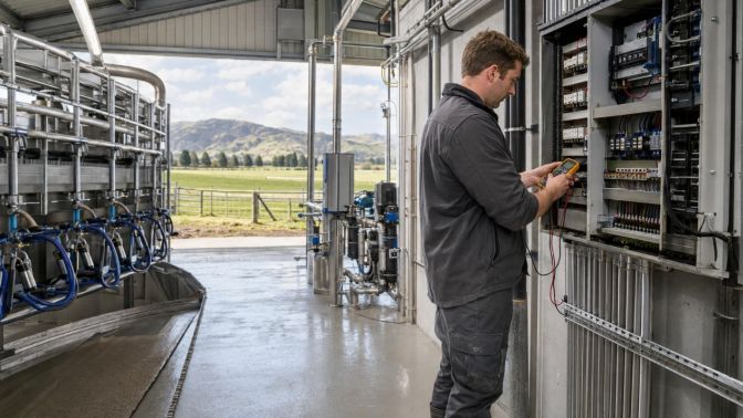 Kinetic Electrical Rural Electrician on site farm NZ
