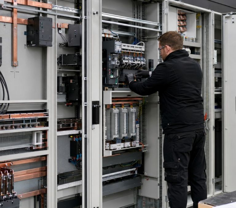 Kinetic Electrical custom switchboard onsite