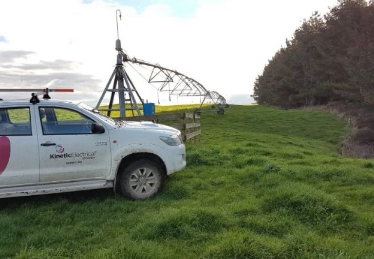Kinetic Electrical vehicle on rural farm