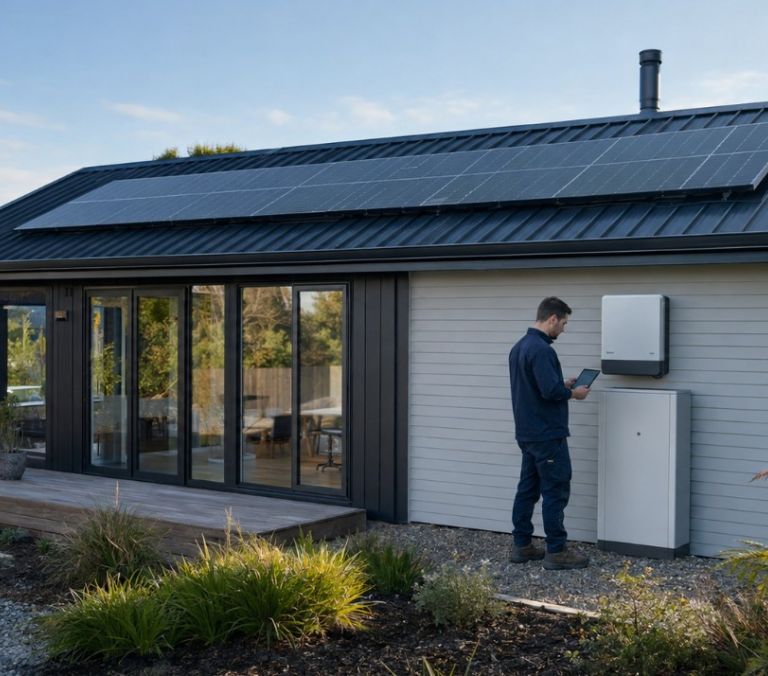 Kinetic NZ Electrician Commissioning Home Solar Battery