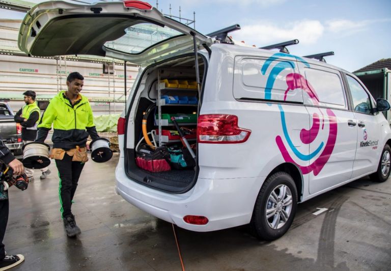 Kinetic Electrical team working on-site in New Zealand