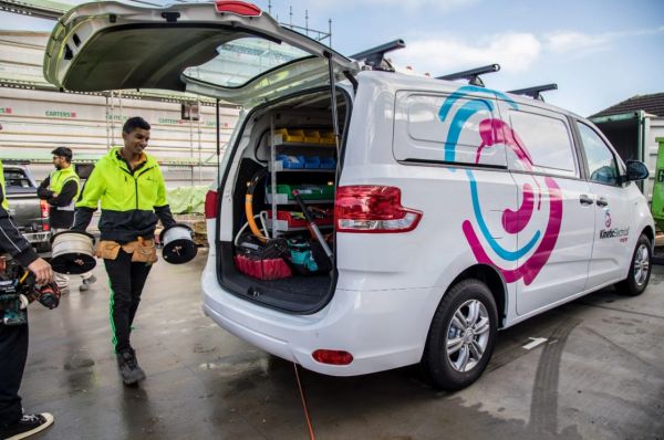 Kinetic Electrical team working on-site in New Zealand