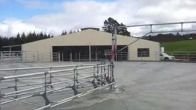 New 54-bale rotary milking shed at Maxwell Farms in Hawke’s Bay