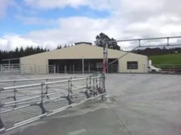 New 54-bale rotary milking shed at Maxwell Farms in Hawke’s Bay